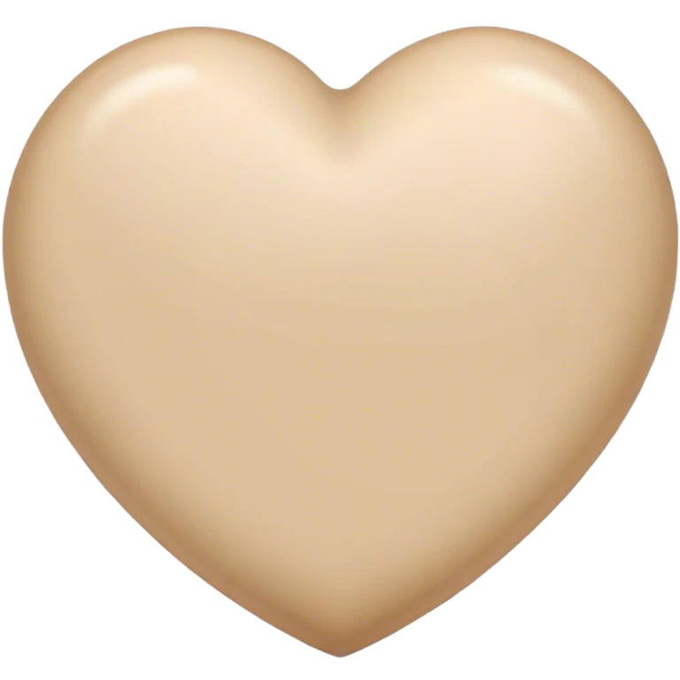 beige heart emoji