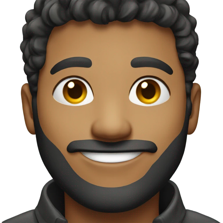 realistic male portrait smiling emoji