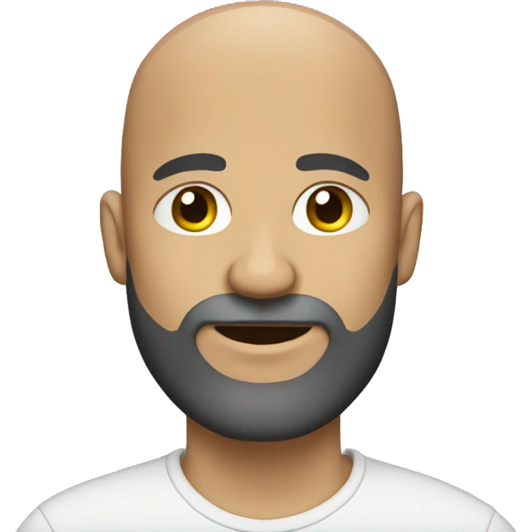 bald man with beard emoji