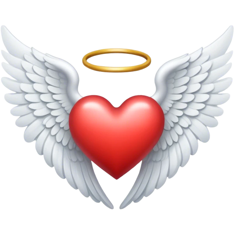 Heart with angel wings  emoji