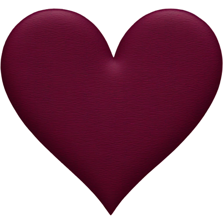 burgundy heart  emoji