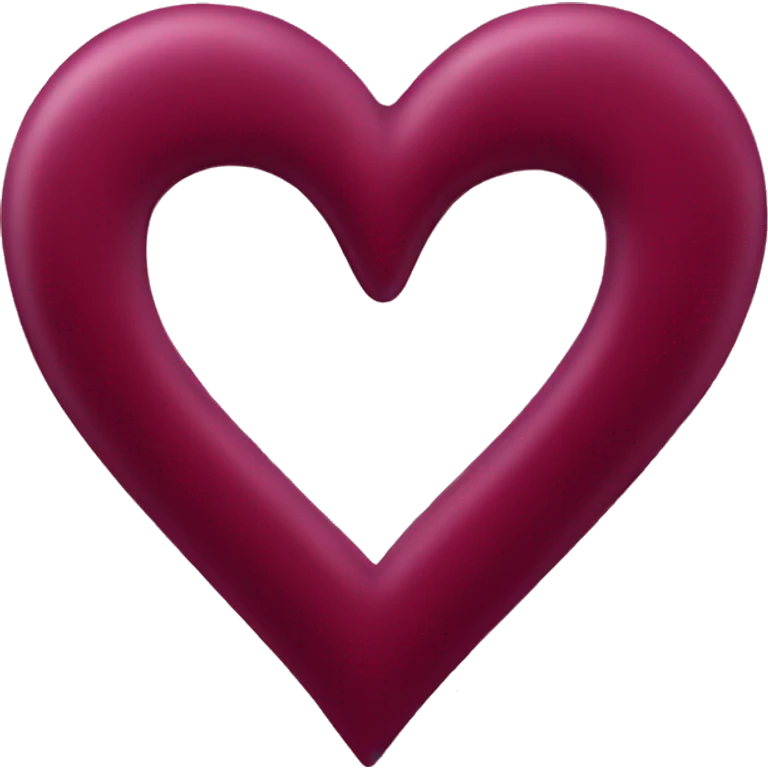 Burgundy heart emoji
