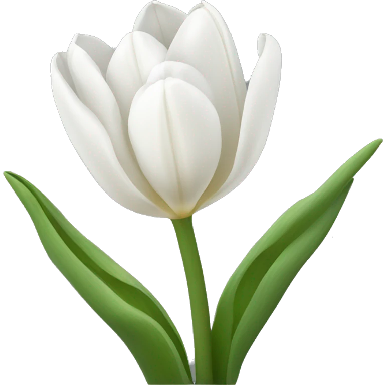 White tulips emoji