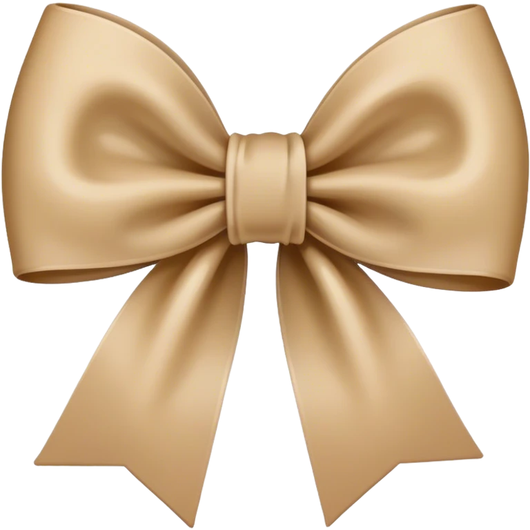 Beige bow emoji