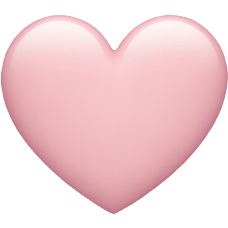 Pastel pink heart emoji