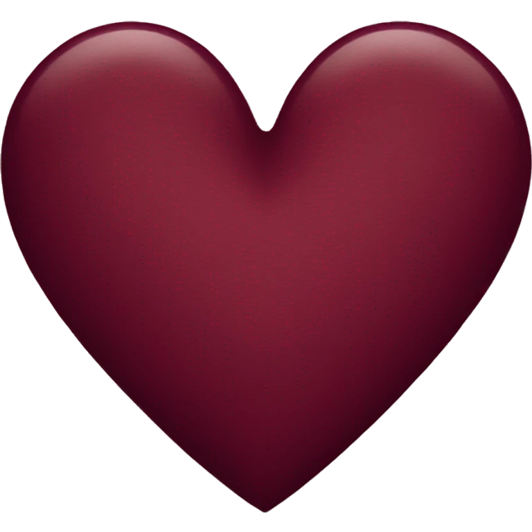 Maroon heart  emoji