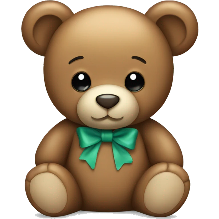 Teddy bear with bow emoji