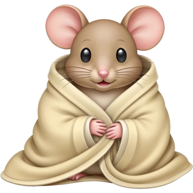 Mouse in blanket  emoji