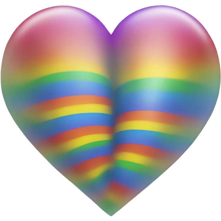 Rainbow heart  emoji