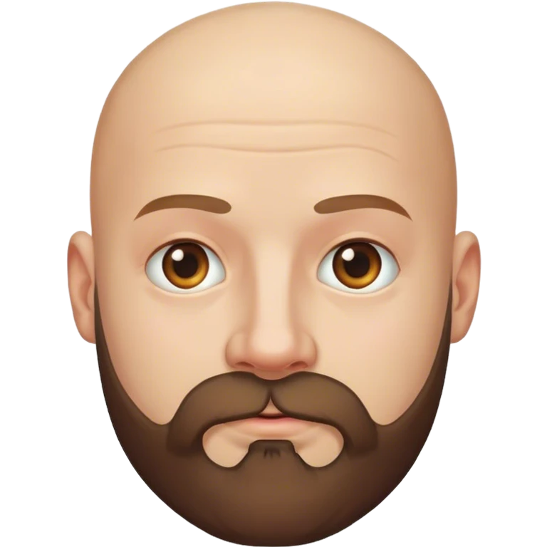 bald man with beard emoji