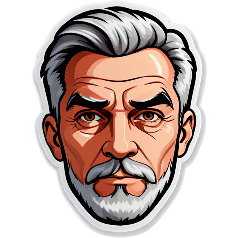 monochrome portrait of a man emoji