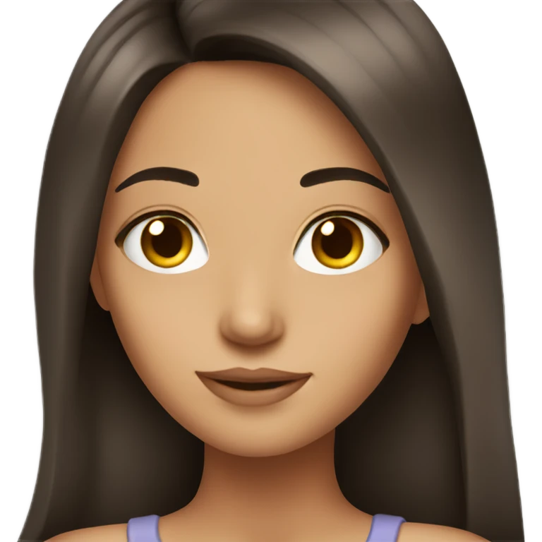 pretty brunette girl emoji