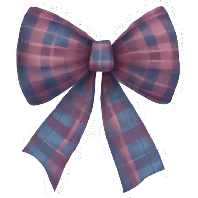 Plaid bow emoji
