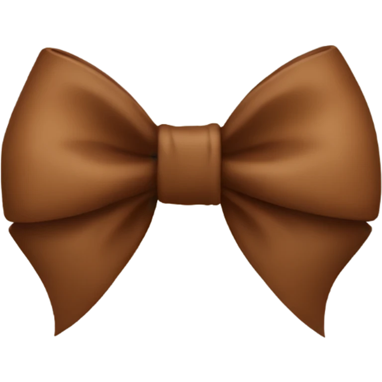 Brown bow emoji