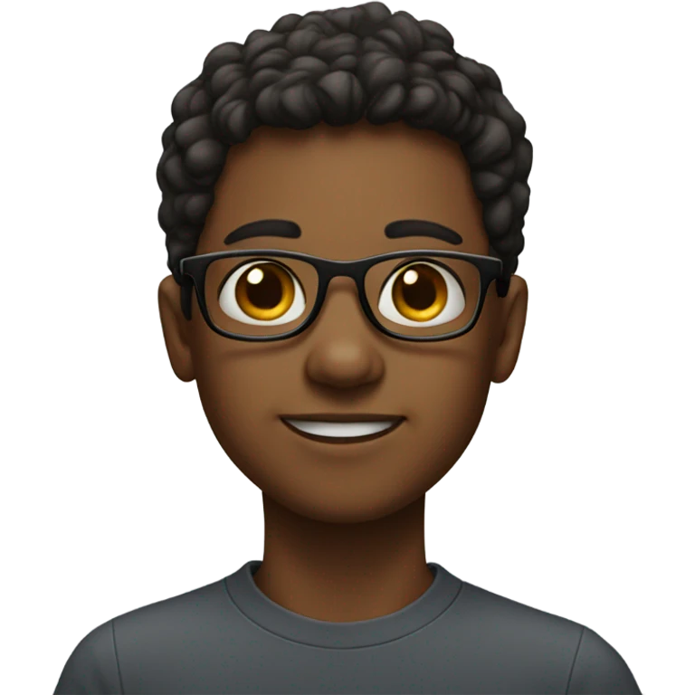 boy in glasses portrait emoji