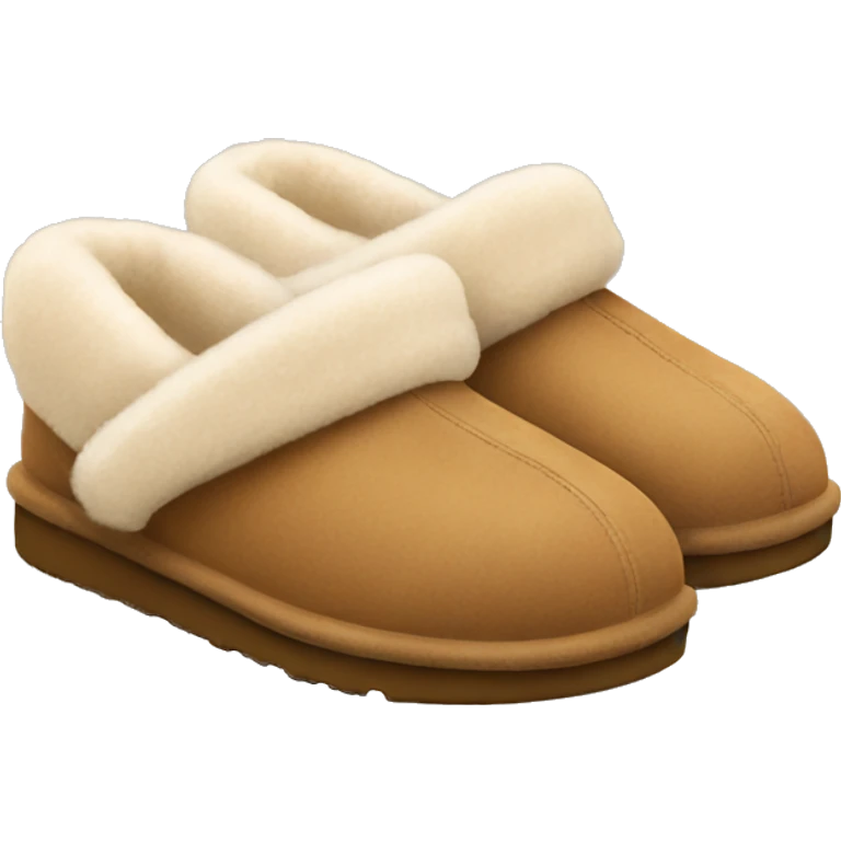 cozy ugg light brown slippers  emoji