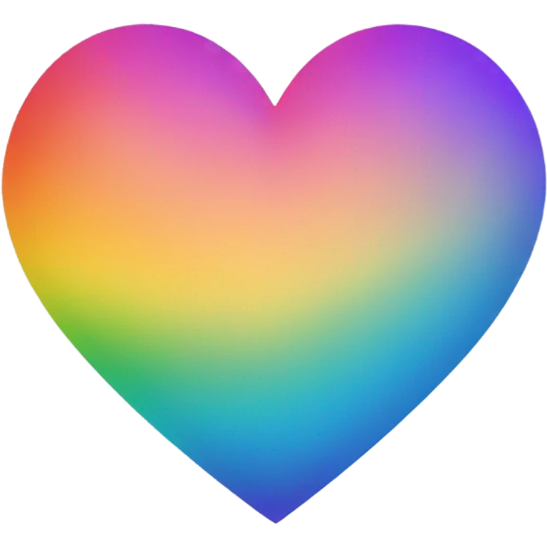 Rainbow heart emoji