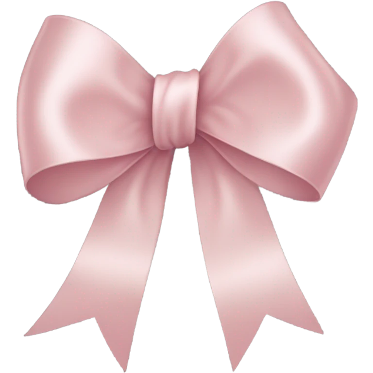 light pink ribbon bow emoji