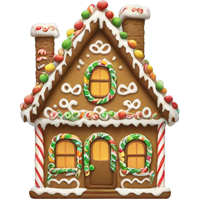 gingerbread house emoji