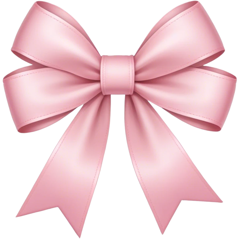 light pink ribbon bow emoji