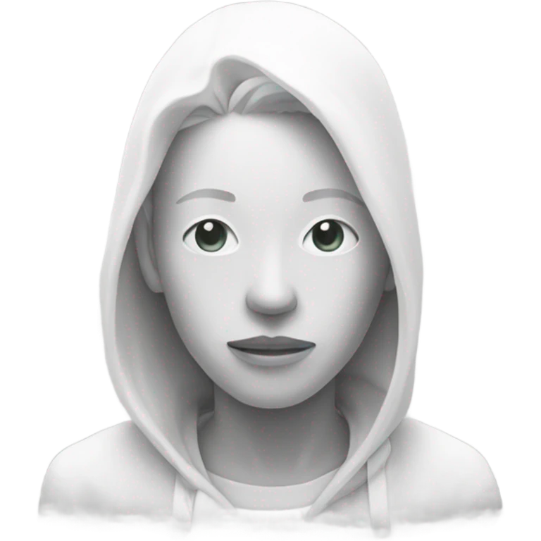 Solitude white emoji