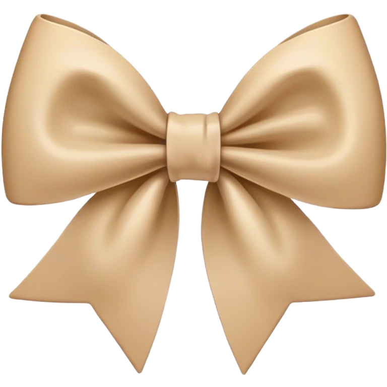 Beige bow emoji