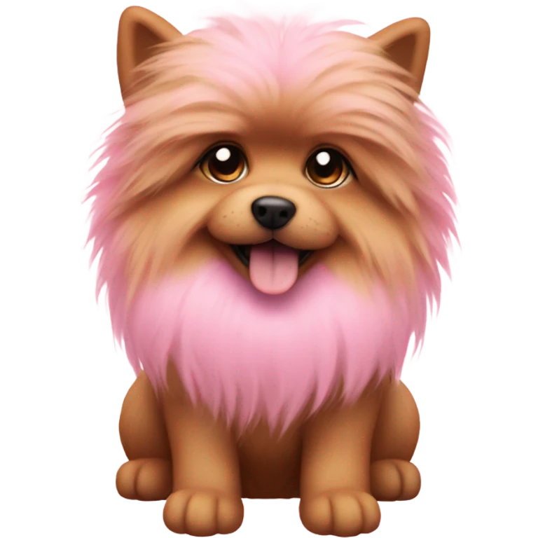 Pink dog emoji