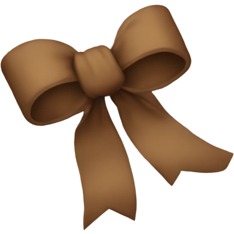 Brown bow emoji