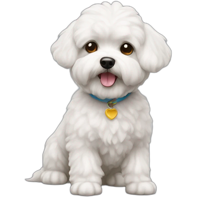 Bichon maltes-dog emoji