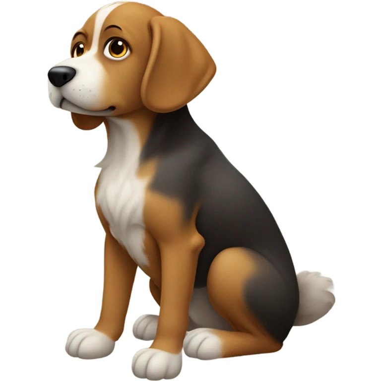 Dog pooping  emoji