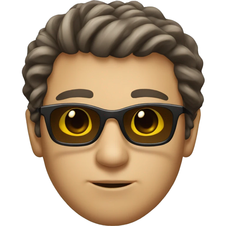 portrait of a solo male with sunglasses  emoji
