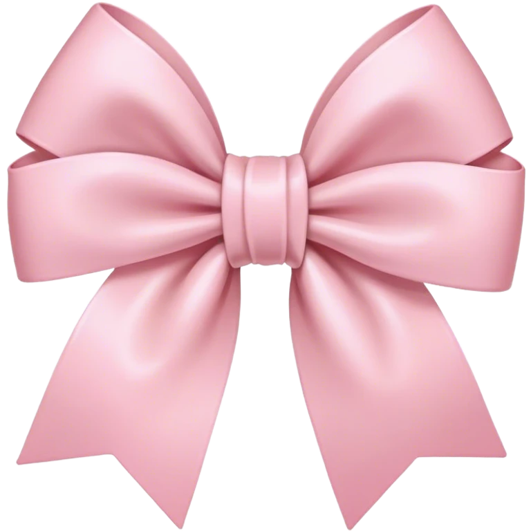 light pink bow on light pink bow emoji