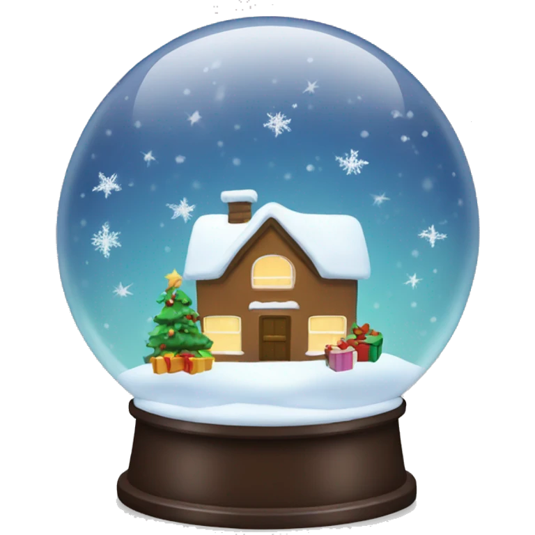 Christmas snowglobe emoji