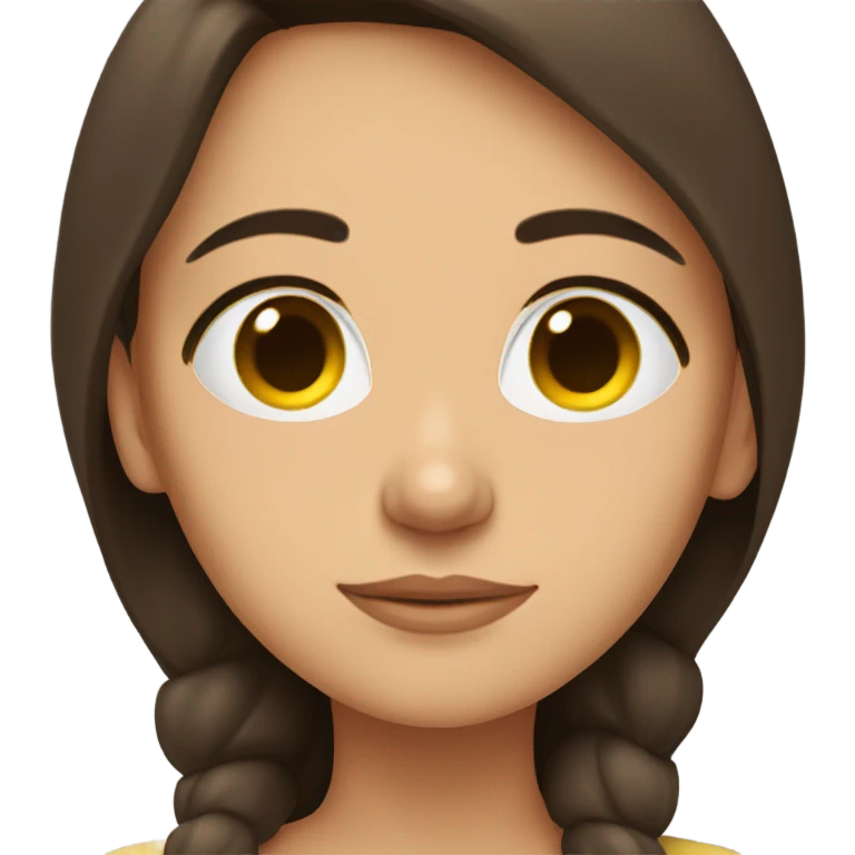 Brunette girl sleeping emoji