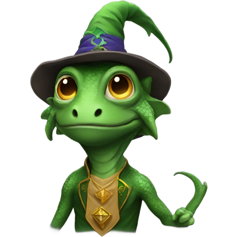 Lizard wizard emoji