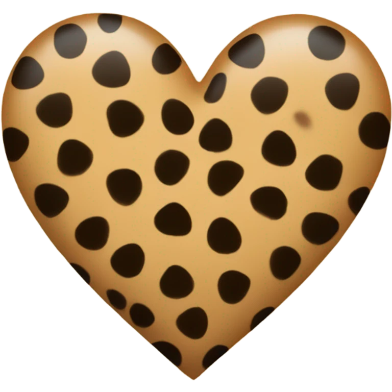 Cheetah Print Heart emoji
