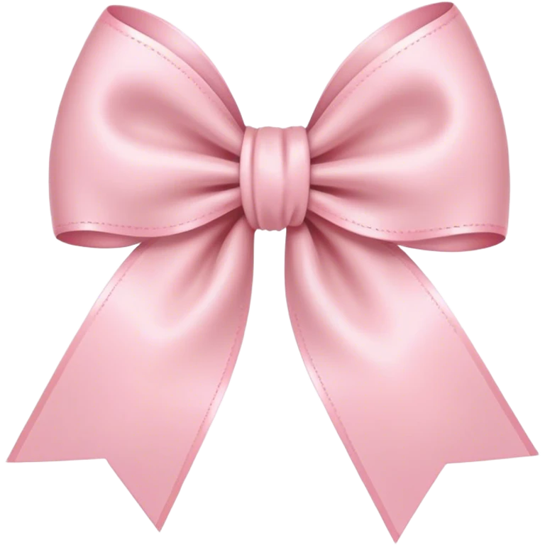 light pink bow on light pink bow emoji