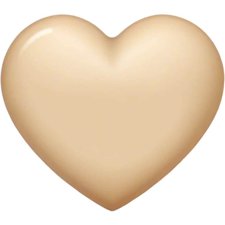 Beige heart  emoji