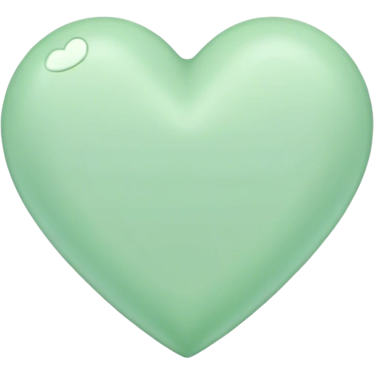 pastel green heart emoji