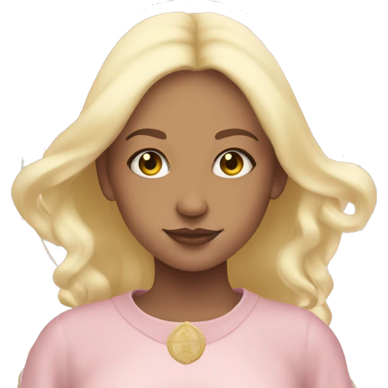 light pink tarot cards magic blonde girl emoji