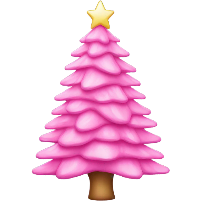 pink Christmas tree emoji