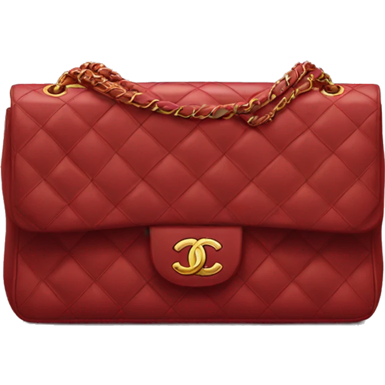 Chanel classic flap bag red emoji