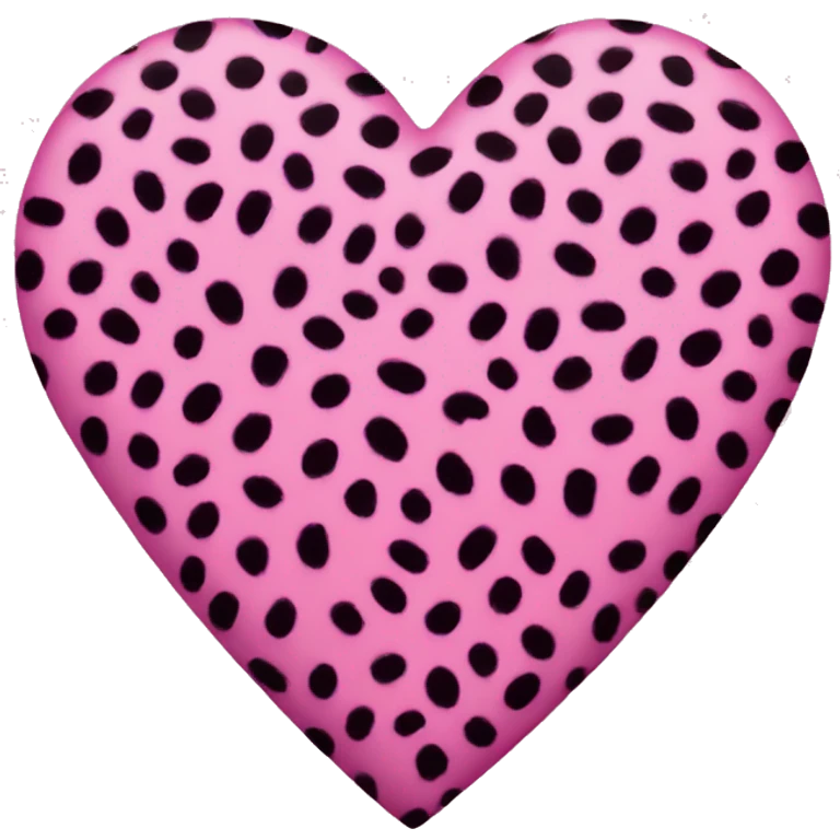 pink cheetah print heart emoji
