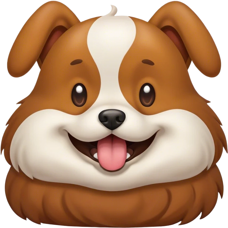 Dog pooping emoji