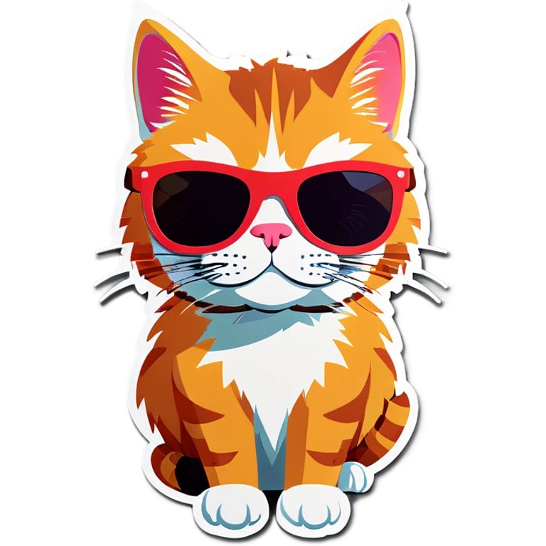 Cat with sunglasses emoji