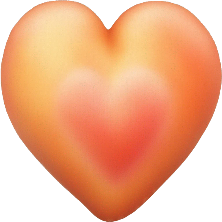 Heart peaches colour emoji