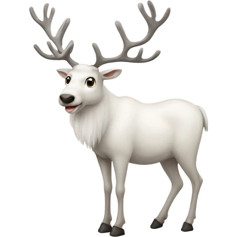 white-reindeer emoji