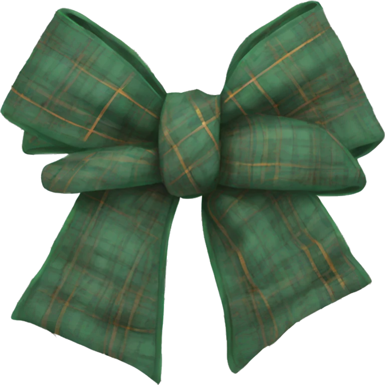 plaid bow emoji
