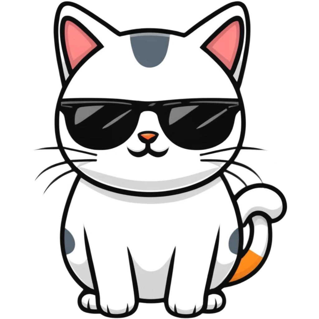 cat wearing sunglasses emoji