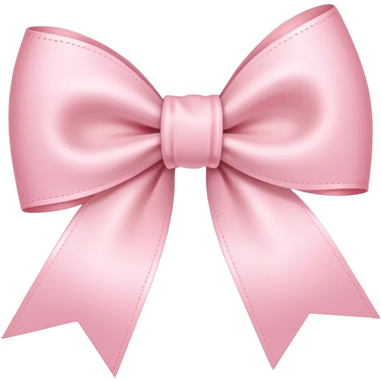 light pink ribbon bow emoji